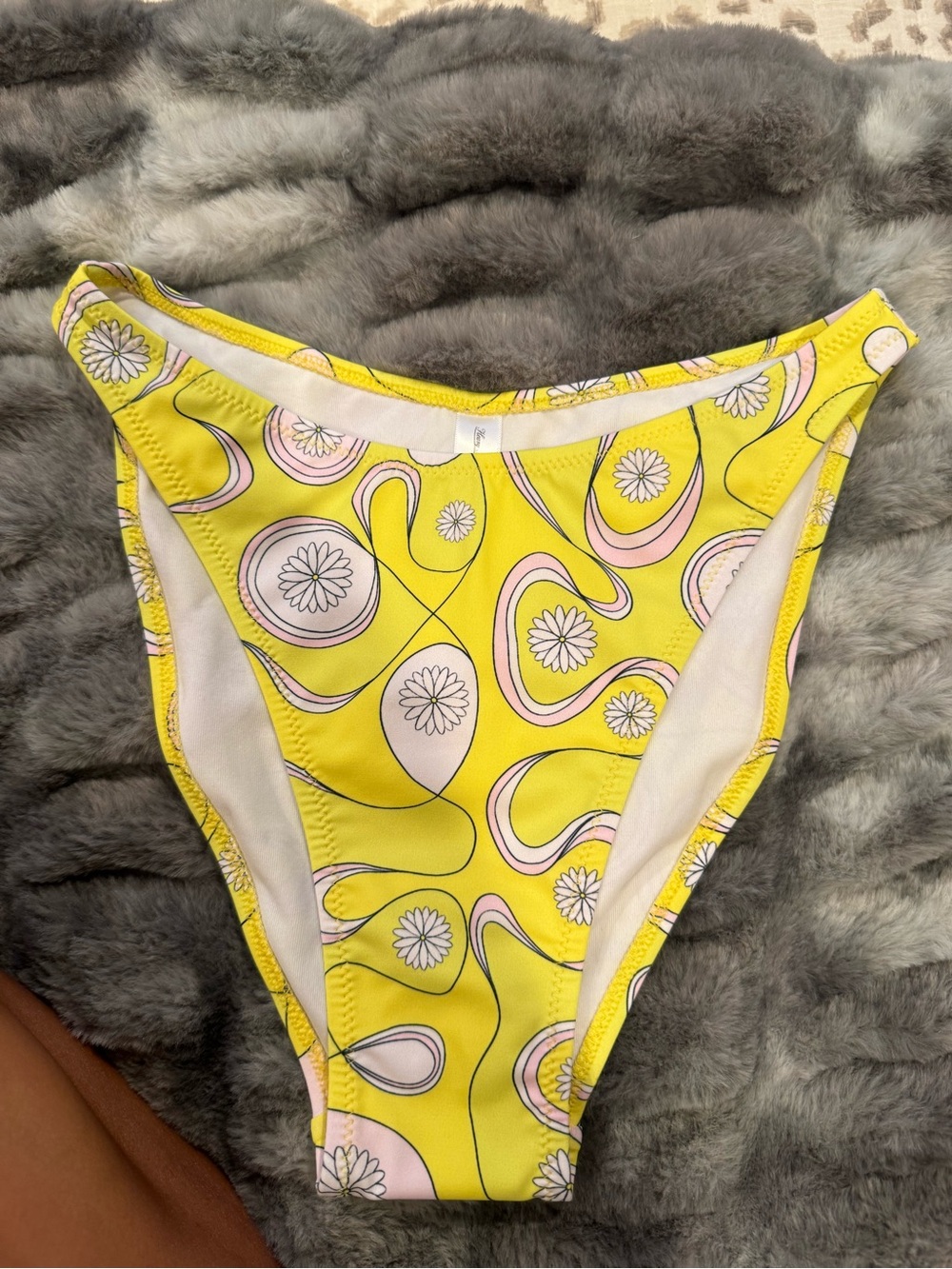 Heavy manners Yellow Floral Swirl Bikini Bottoms
